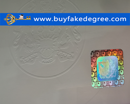 Open University degree with hologram and embossed fake open univcersity degree with hologram and embossed