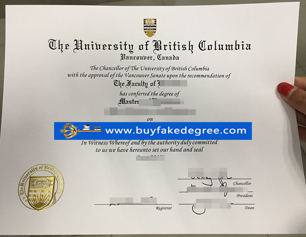 University of British Columbia degree