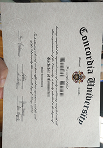 Concordia University diploma