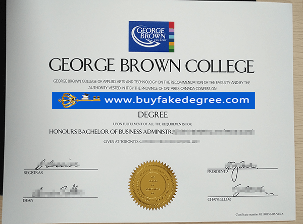 George Brown College diploma