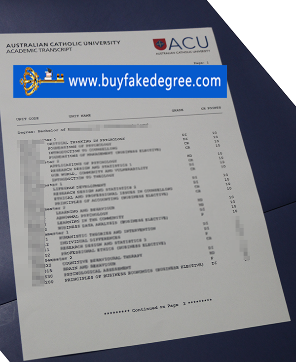 ACU transcript