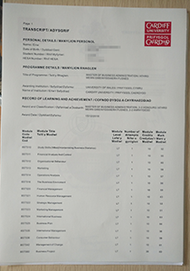 cardiff university transcript buy fake transcript