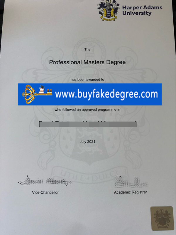 How to Buy Fake Harper Adams University degree