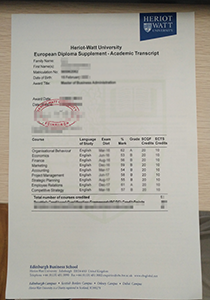 Heriot Watt University transcript buy fake transcript