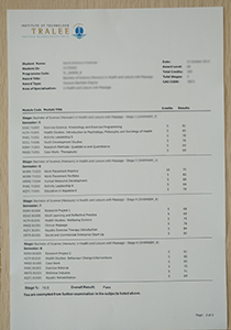 Institute of Technology Tralee transcript buy fake diploma transcript