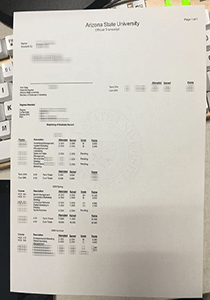 ASU transcript, buy fake ASU transcript, fake ASU diploma certificate transcript
