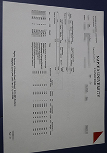 buy fake Napier University Edinburgh transcript