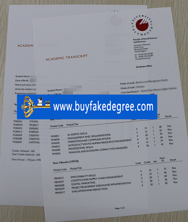 University of Plymouth transcript buy fake University of Plymouth transcript, buy fake diploma transcript of University of Plymouth 