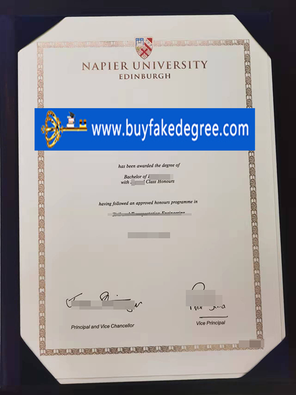 fake Napier University Edinburgh degree