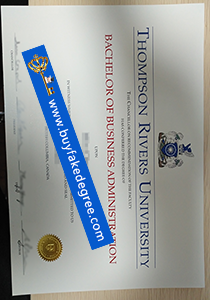 Thompson Rivers University diploma free sample from buyfakedegree.com