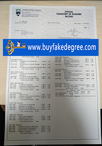fake Thompson Rivers University transcript sample from buyfakedegree.com