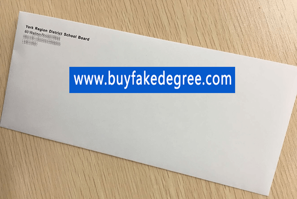 York Region District School Board envelope, buy fake transcript envelope, buy fake envelope