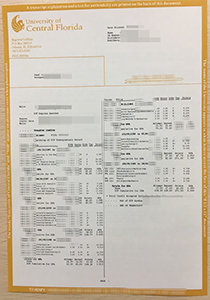 UCF transcript, buy fake UCF transcript, fake University of Central Florida transcript