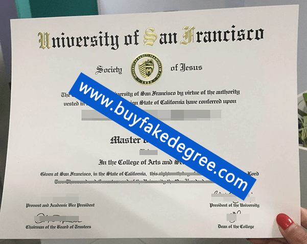 USF diploma, fake USF diploma, buy fake degree of University of San Francisco