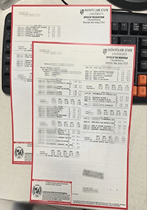 Montclair State University transcript, buy fake transcript of Montclair State University