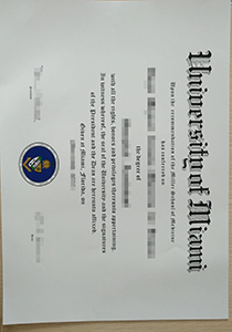 University of Miami diploma