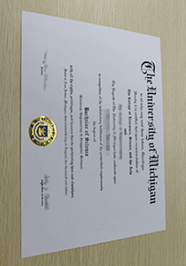 University of Michigan diploma