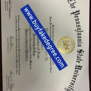 Pennsylvania State University diploma