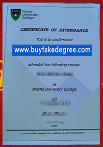 Writtle University College diploma Certificate