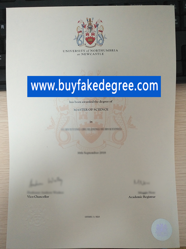 University of Northumbria at Newcastle degree