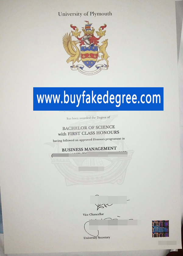 University of Plymouth diploma