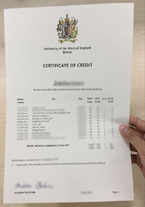 University of West England Bristol transcript