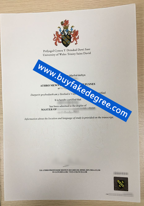 University of Wales Trinity Saint David diploma