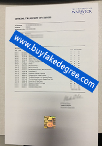 University of Warwick transcript sample, fake University of Warwick transcript