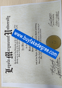 Loyola Marymount University diploma