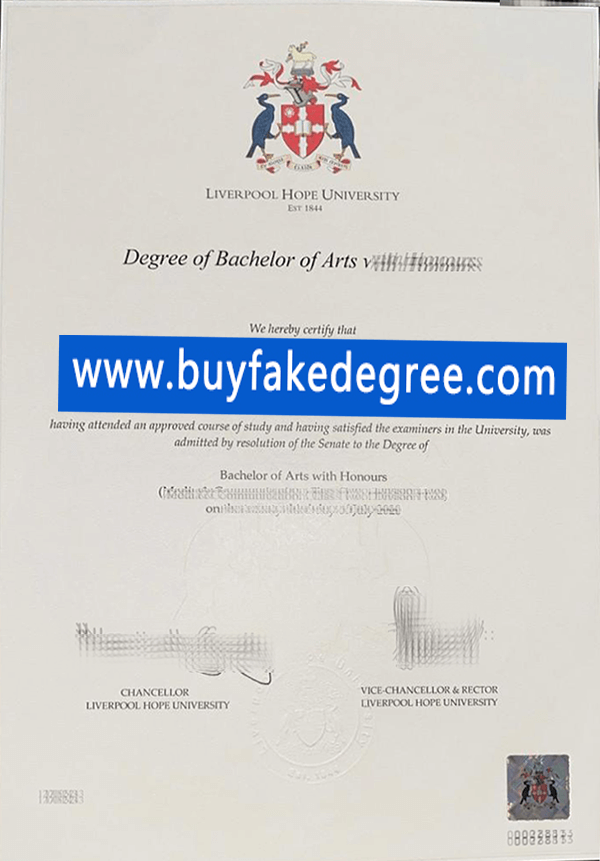 Liverpool Hope University diploma buy fake Liverpool Hope University degree