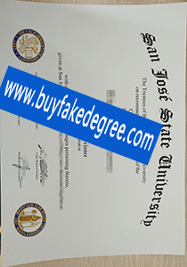 San Jose State University degree sample