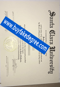 Santa Clara Univresity degree sample