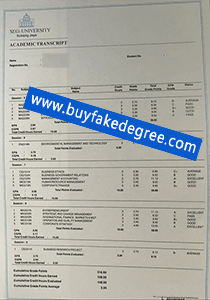 Fake SEGI UNIVERSITY Academic Record, fake SEGi University transcript
