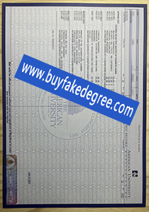 American University transcript sample original buy fake transcript