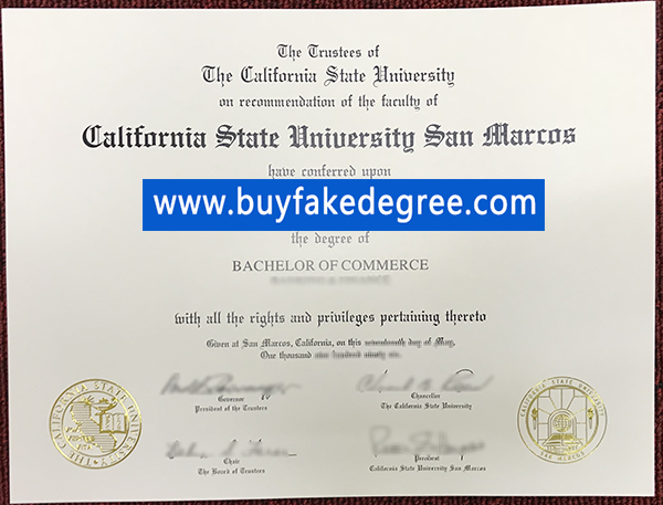 CSUSM diploma original buy fake CSU San Marcos Degree Certificate