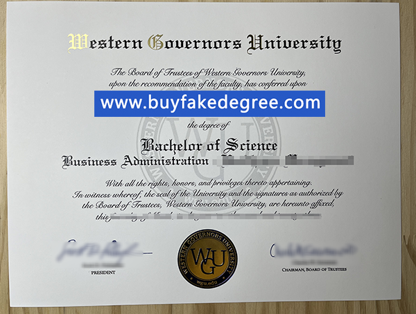 WGU degree Buy Fake Western Governors University Diploma