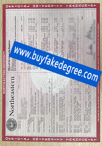 Northeastern University transcript sample, fake transcript of Northeastern University, buy fake diploma