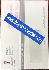 SDSU fake envelope, fake SDSU transcript envelope, buy fake transcript