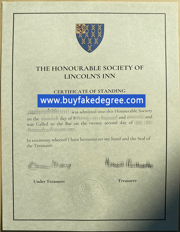 lincoln's inn certificate buy fake lincoln's inn diploma certificate