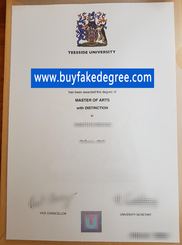 Teesside University diploma Fake Teesside University degree Sample
