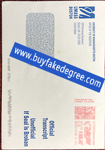 UMASS Boston envelope, buy fake UMASS Boston transcript sealed envelope, buy fake envelope