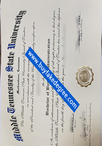 MTSU BBA fake degree, buy fake Middle Tennessee State University diploma, fake MTSU degree