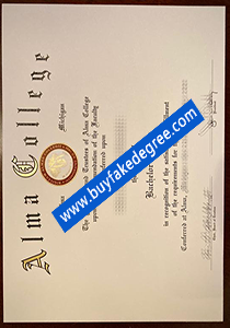 Alma College diploma, buy fake diploma of Alma College from buyfakedegree.com