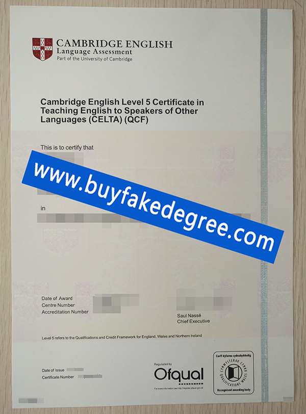 CELTA certificate
