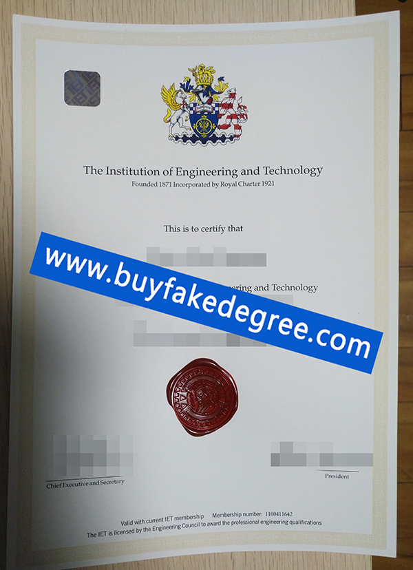 Institution of Engineering and Technology certificate