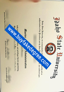 Idaho State University diploma, Idaho State University fake diploma certificate